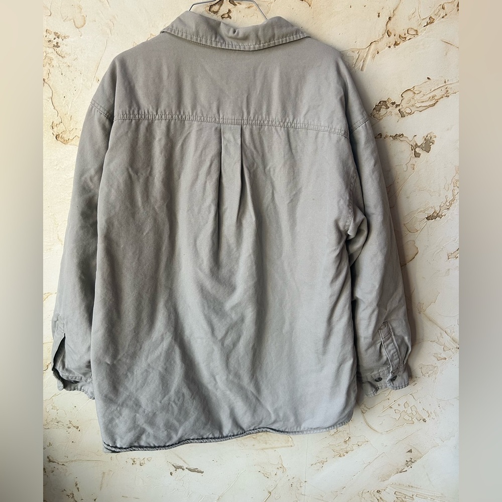 🏷️ SALE Vintage Levi’s Men’s Fleece-Lined Shirt Jacket Large Stone EUC - Picture 7 of 8
